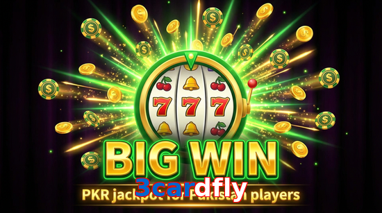 Big win animation on 3Cardfly slot game